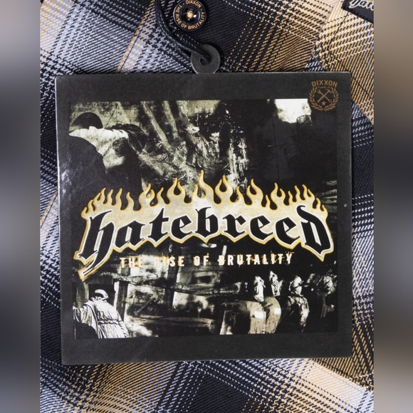 Dixxon Flannel HATEBREED Under The Knife Flannel. Men's Medium - New In